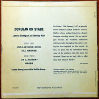 Lonnie Donegan's Skiffle Group : Donegan On Stage (Lonnie Donegan At Conway Hall) (7", EP)