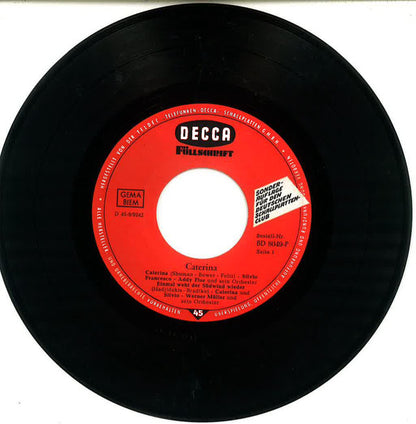 Caterina Valente, Silvio Francesco : Caterina (7", EP, Club)