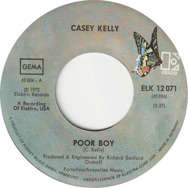 Casey Kelly : Poor Boy (7", Single)