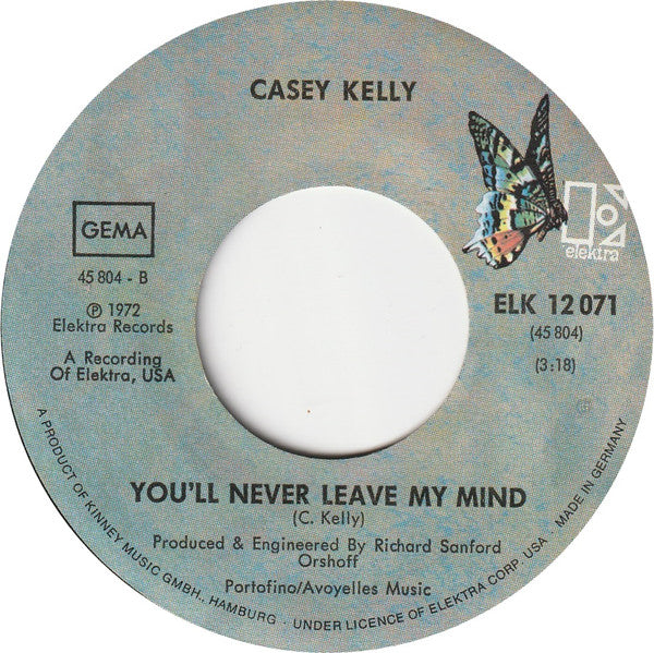 Casey Kelly : Poor Boy (7", Single)