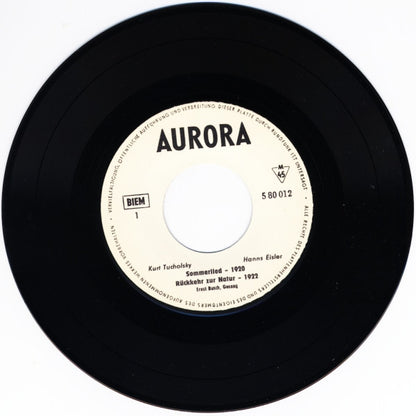 Ernst Busch - Kurt Tucholsky, Hanns Eisler : An Preußischen Kaminen (2x7", Mono, Whi)