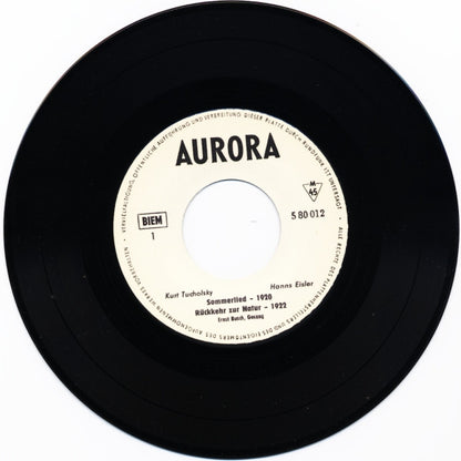 Ernst Busch - Kurt Tucholsky, Hanns Eisler : An Preußischen Kaminen (2x7", Mono, Whi)