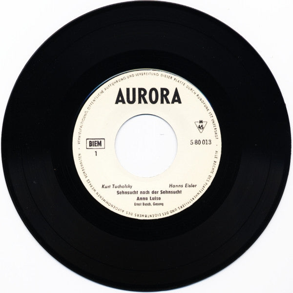 Ernst Busch - Kurt Tucholsky, Hanns Eisler : An Preußischen Kaminen (2x7", Mono, Whi)