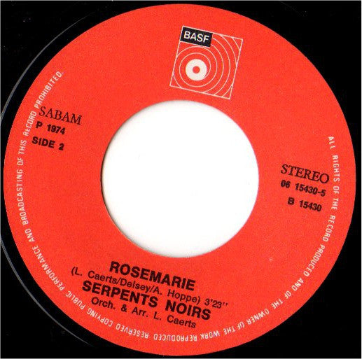 Les Serpents Noirs : Une Rose Se Meurt (7")
