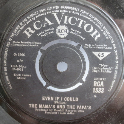 The Mamas & The Papas : I Saw Her Again (7", Single)