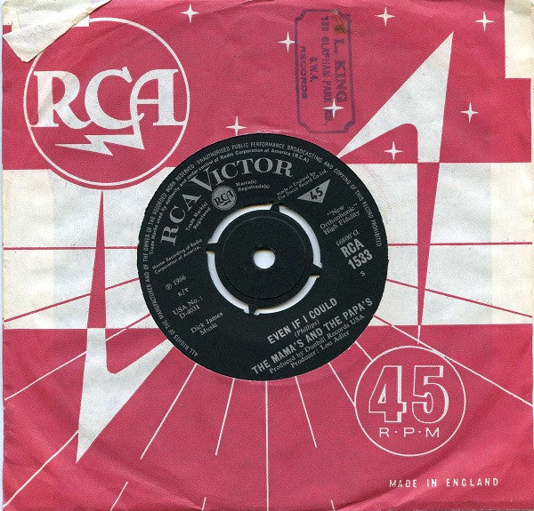 The Mamas & The Papas : I Saw Her Again (7", Single)