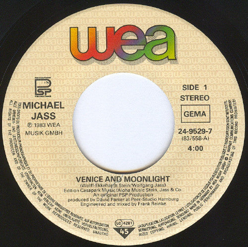 Michael Jass : Venice & Moonlight (7", Single)