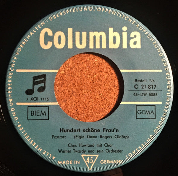 Chris Howland : Hundert Schöne Frau'n / Elisabeth (7", Single, Mono)