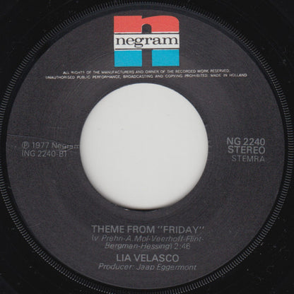 Lia Velasco : Friday (7", Single)