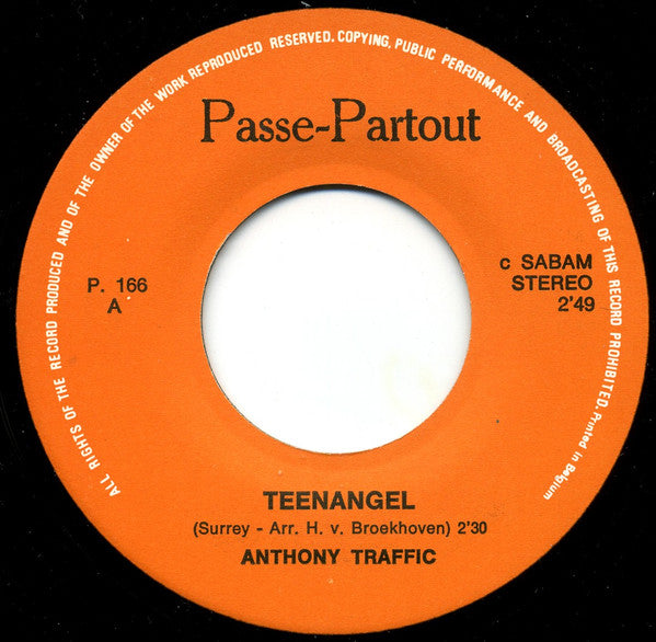 Anthony Traffic : Teen Angel (7", Single)