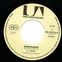 P.J. Proby : Somewhere (7", Single)