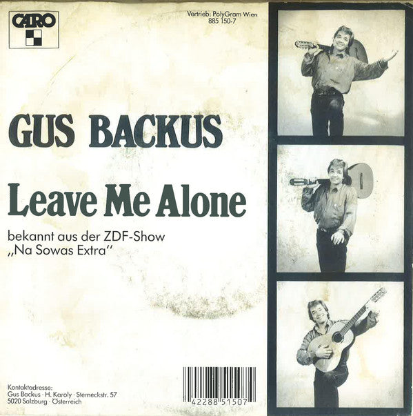 Gus Backus : Lonely Lady (7", Single)
