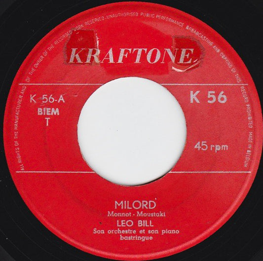 Leo Bill : Milord (7", Single)