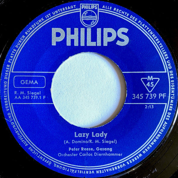 Peter Reese : Lazy Lady (7", Single)