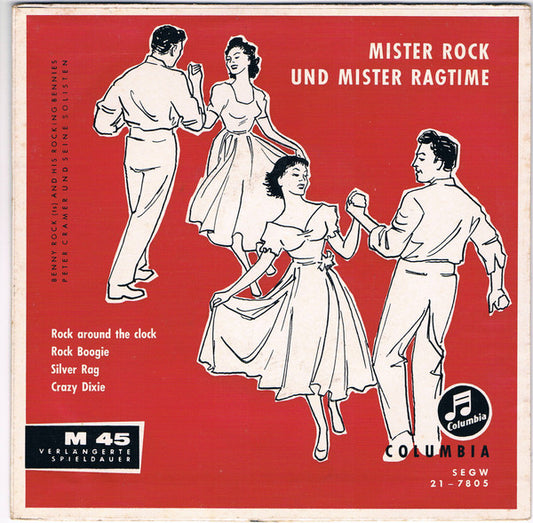 Benny Rock And His Rocking Bennys / Peter Cramer Und Seine Solisten : Mister Rock Und Mister Ragtime (7", EP, Comp, Mono)