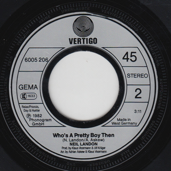 Neil Landon : One Of The Big Boys (7", Single)