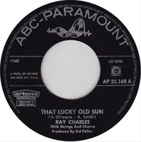 Ray Charles : That Lucky Old Sun / Ol' Man Time (7", Single, gre)