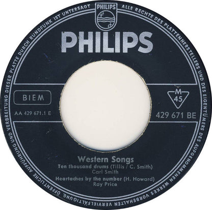 Carl Smith (3), Earl Scruggs, Lefty Frizzell, Ray Price : Western Songs (7", EP, Single)