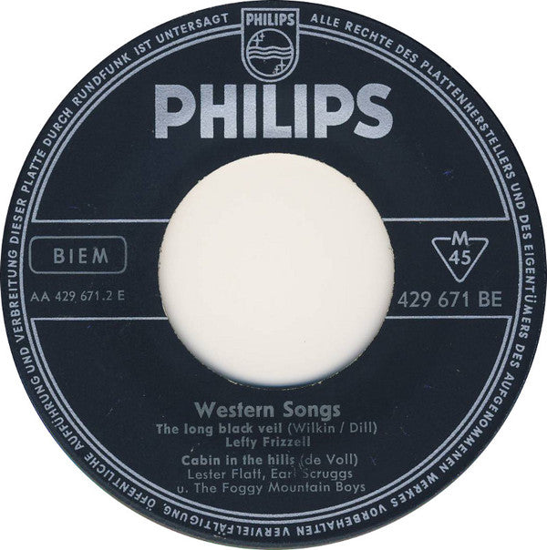 Carl Smith (3), Earl Scruggs, Lefty Frizzell, Ray Price : Western Songs (7", EP, Single)