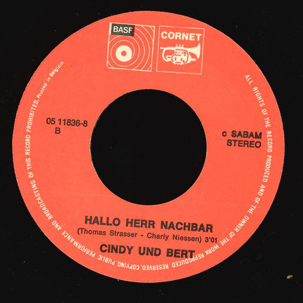 Cindy & Bert : Freitagabend  (7", Single)