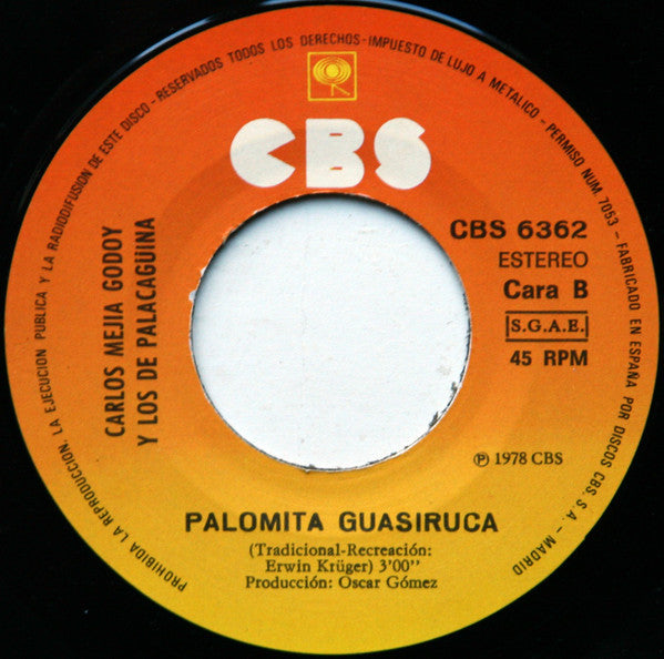 Carlos Mejía Godoy y Los De Palacagüina : Flor De Pino (7")