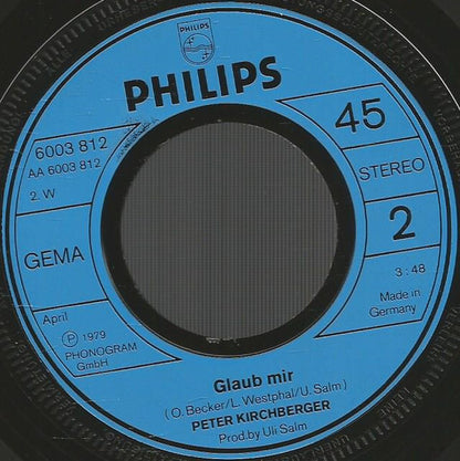Peter Kirchberger : Du Hast Mich Ausprobiert Wie Einen Wagen (7", Single)