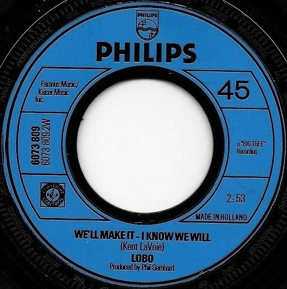 Lobo (3) : The Albatross / We'll Make It Know We Will (7", Single)