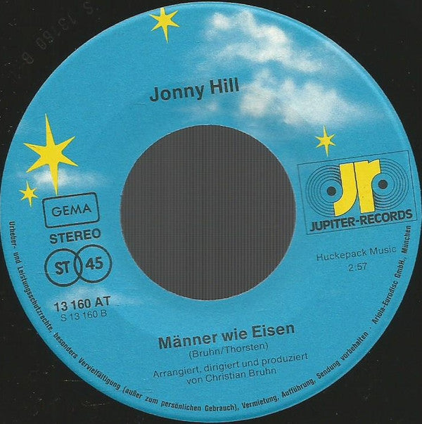 Jonny Hill : Tom Dooley / Männer Wie Eisen (7", Single, Promo)