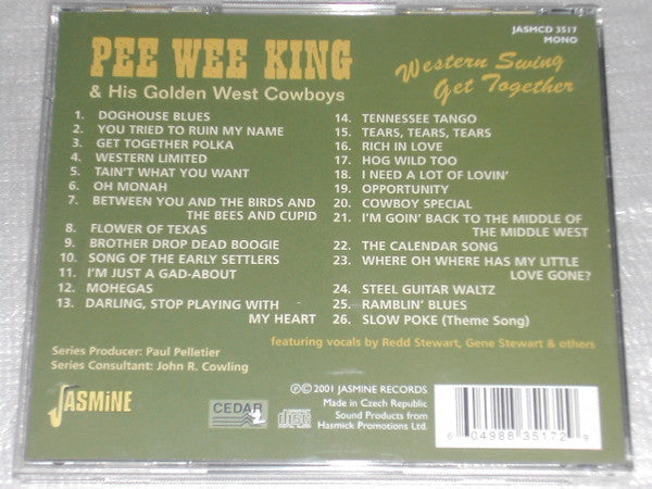 Pee Wee King And His Golden West Cowboys : Western Swing Get Together (CD, Comp)