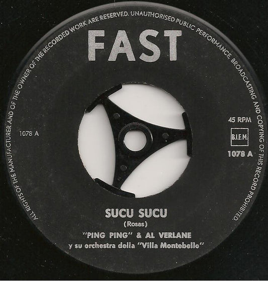 Ping Ping (2) / Al Verlane's Montebello Orchestra : Sucu Sucu / Maria Della Montana (7", Single)