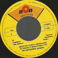 De Hollandse Zusjes : Groeten Vanuit Nederland / Twee Meisjes Uit 'T Limburgse Land (7", Single)