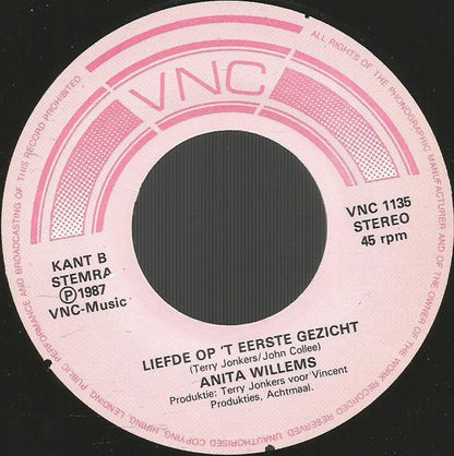 Anita Willems : Liefde Op 't Eerste Gezicht (7", Single)