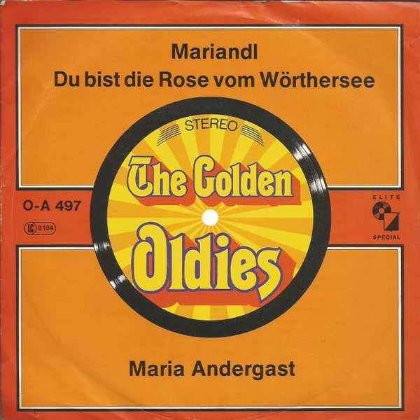 Maria Andergast : Mariandl (7", Single)