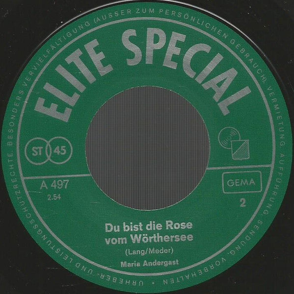 Maria Andergast : Mariandl (7", Single)