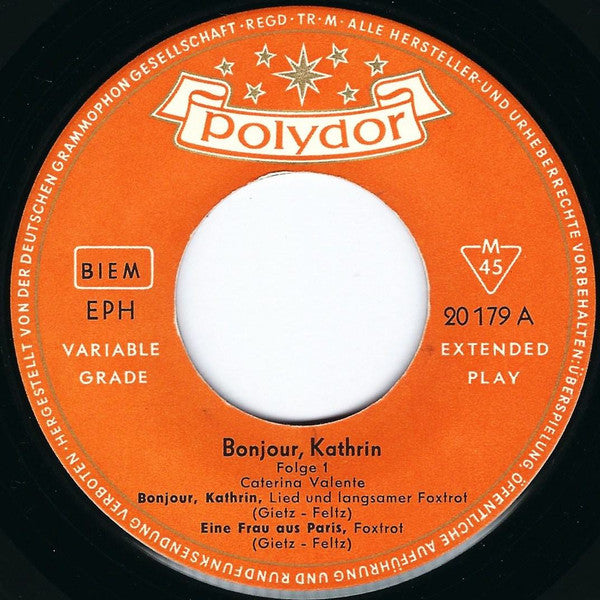 Caterina Und Silvio : Bonjour Kathrin Folge 1 (7", EP, Mono, RP)