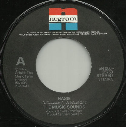 The Music Sounds : Hasie (7", Single)