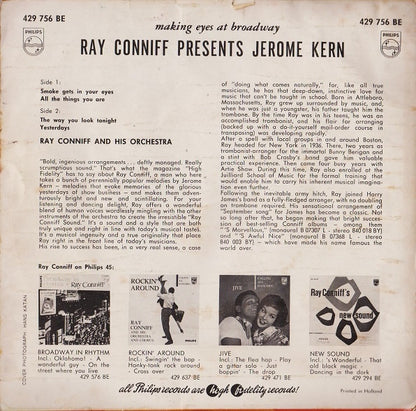 Ray Conniff Presents Jerome Kern : Making Eyes At Broadway (7", EP, Mono)