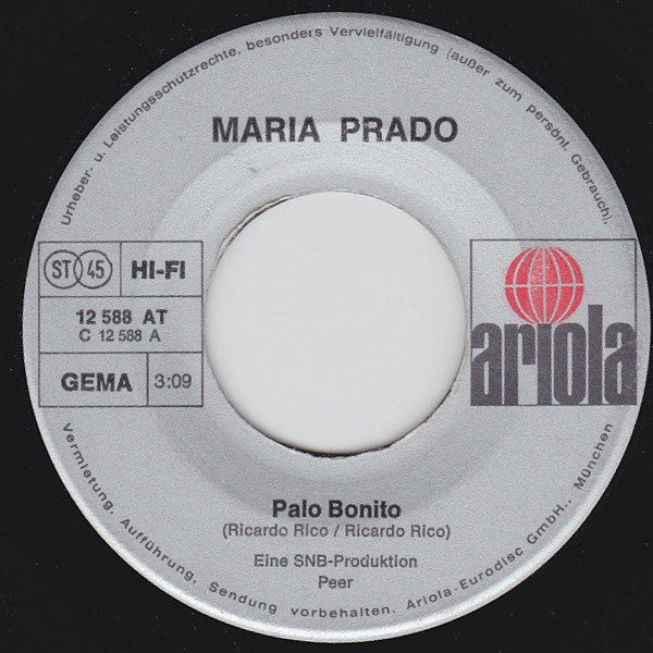 Maria Prado : Palo Bonito (7", Single)