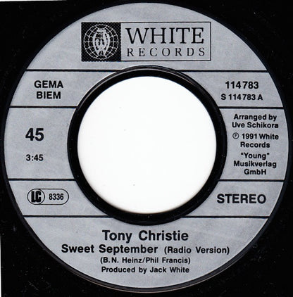Tony Christie : Sweet September (7", Single)