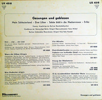 Chor Der Berliner Bereitschaftspolizei, Musikkorps Der Schutzpolizei Berlin , Dirigent Heinz Winkel, Berliner Sinfonisches Blasorchester , Dirigent Hans Felix Husadel : Gesungen Und Geblasen (7")