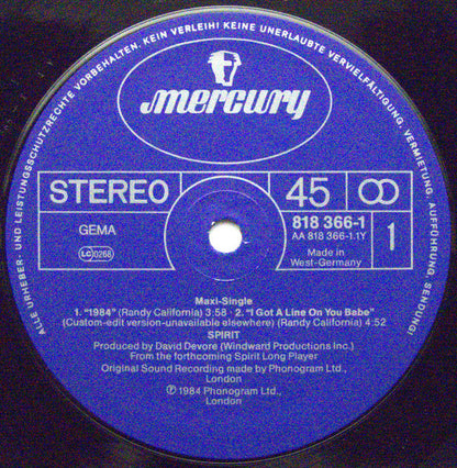 Spirit (8) : 1984 (12", Maxi)