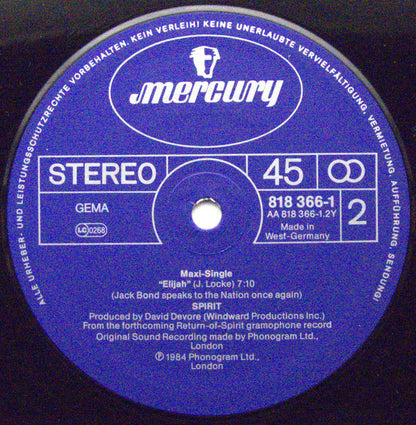Spirit (8) : 1984 (12", Maxi)