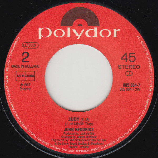 John Hendrikx : Love Become A Memory (7", Single)