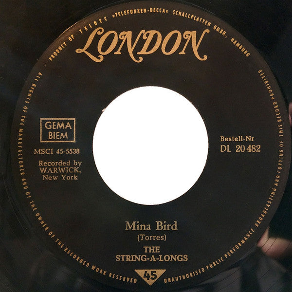 The String-A-Longs : Mina Bird / Scottie (7", Single)