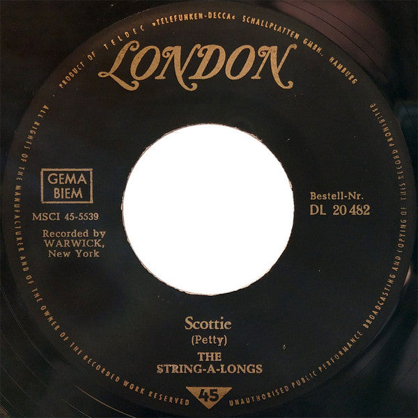 The String-A-Longs : Mina Bird / Scottie (7", Single)