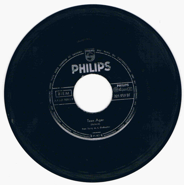 Dan Terry And His Orchestra : Teen Ager (7", Single, Mono)