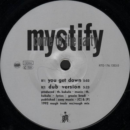 Mystify : Come To The Party (12", Maxi)