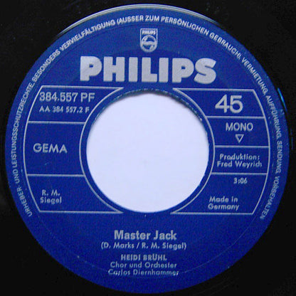 Heidi Brühl : La Bambola / Master Jack (7", Single, Mono)