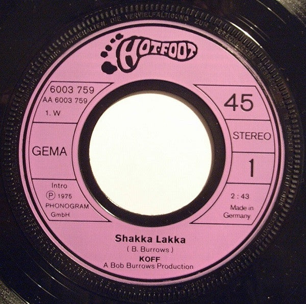 KOFF (3) : Shakka Lakka (7", Single)