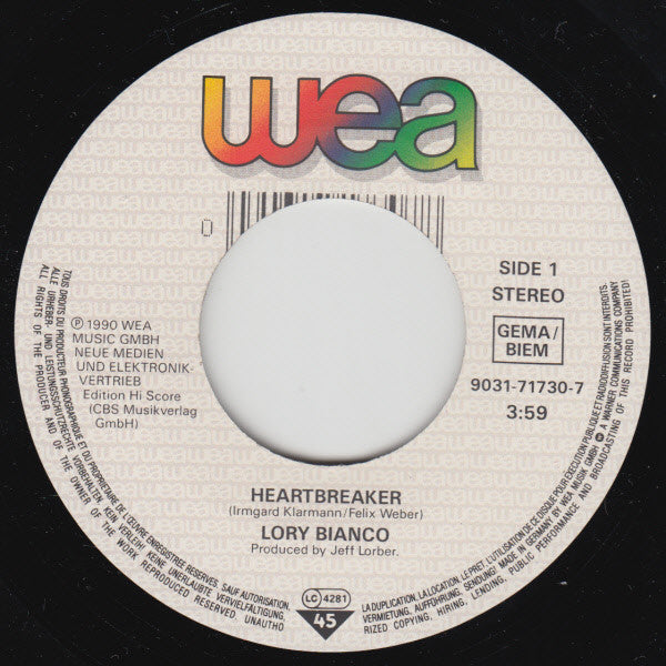 Lory Bianco : Heartbreaker (7", Single)